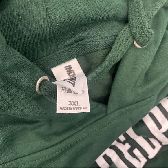 New Philadelphia Eagles Hurts Green Pullover Hoodie Sweatshirt Size 2X-5X - Picture 5 of 10